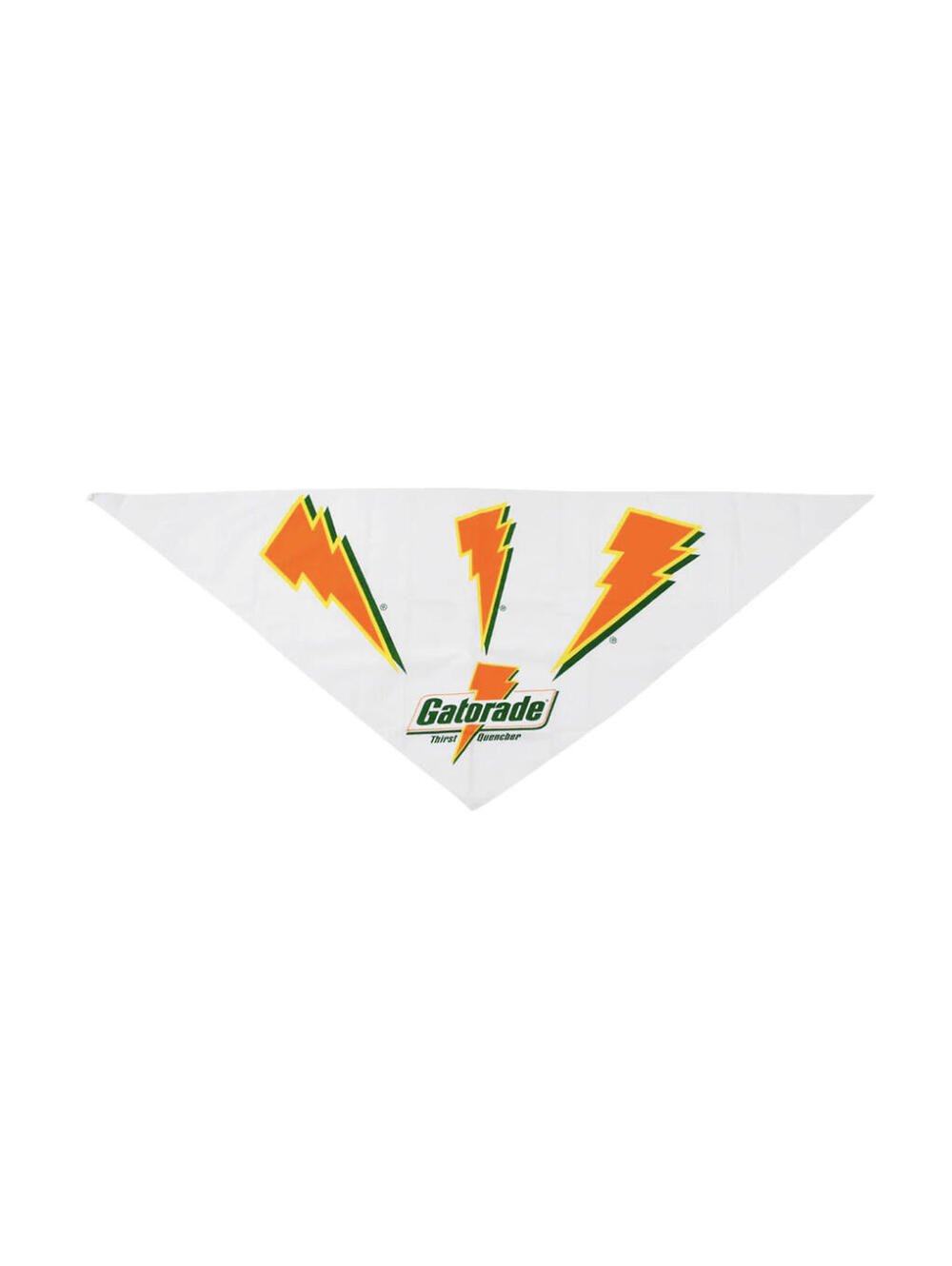 Vintage Gatorade 90s White Orange Thirst Quencher Half Bandana
